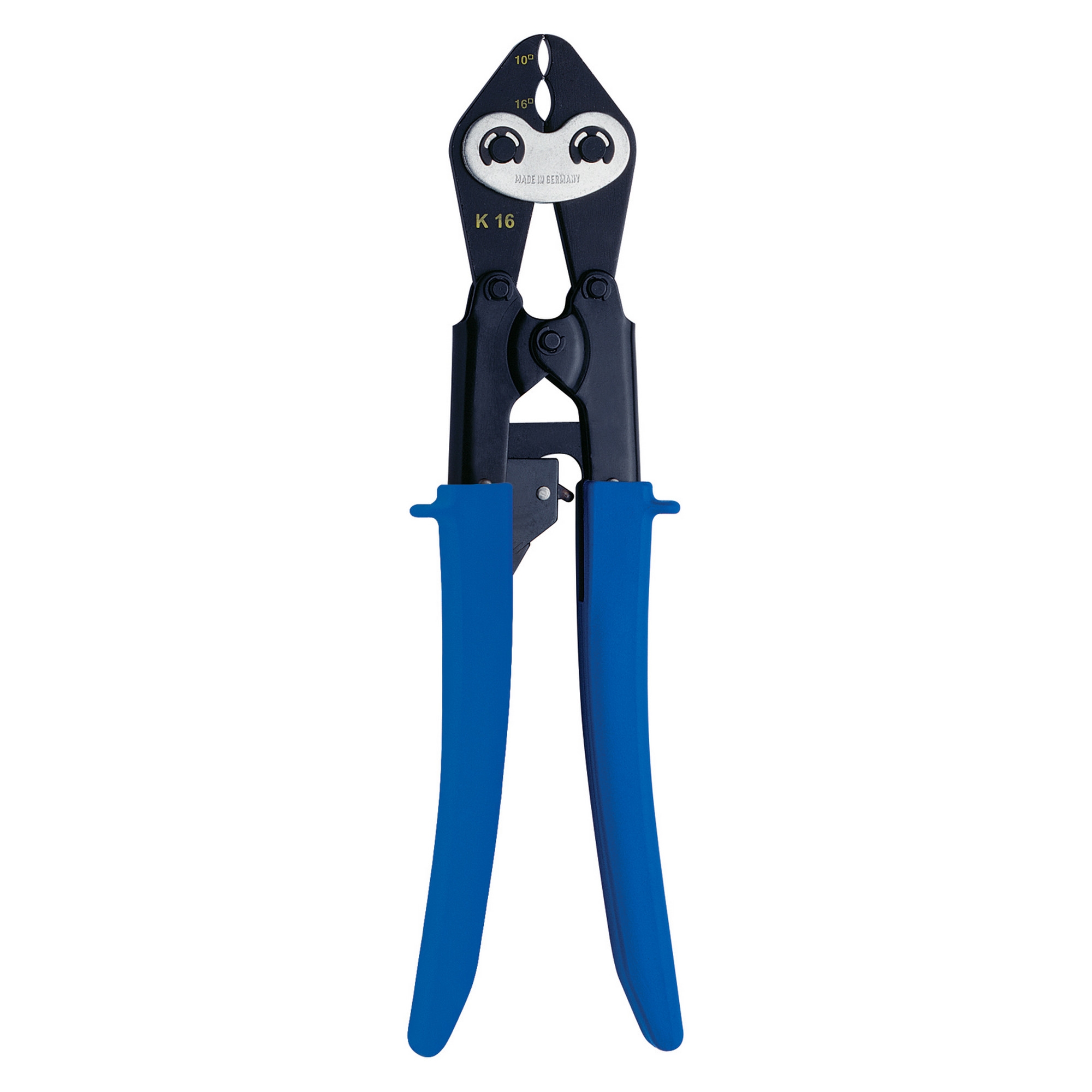 klkK16 - K16 Пресс-клещи для изол. кольцевых и др. наконечников (10 - 16 мм2, овал, храп.мех.)
