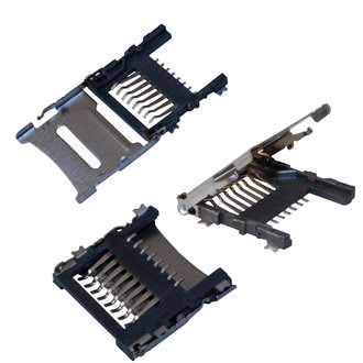 MICROSD SMD 8PIN 1.8H - Разъём microSD, SMD