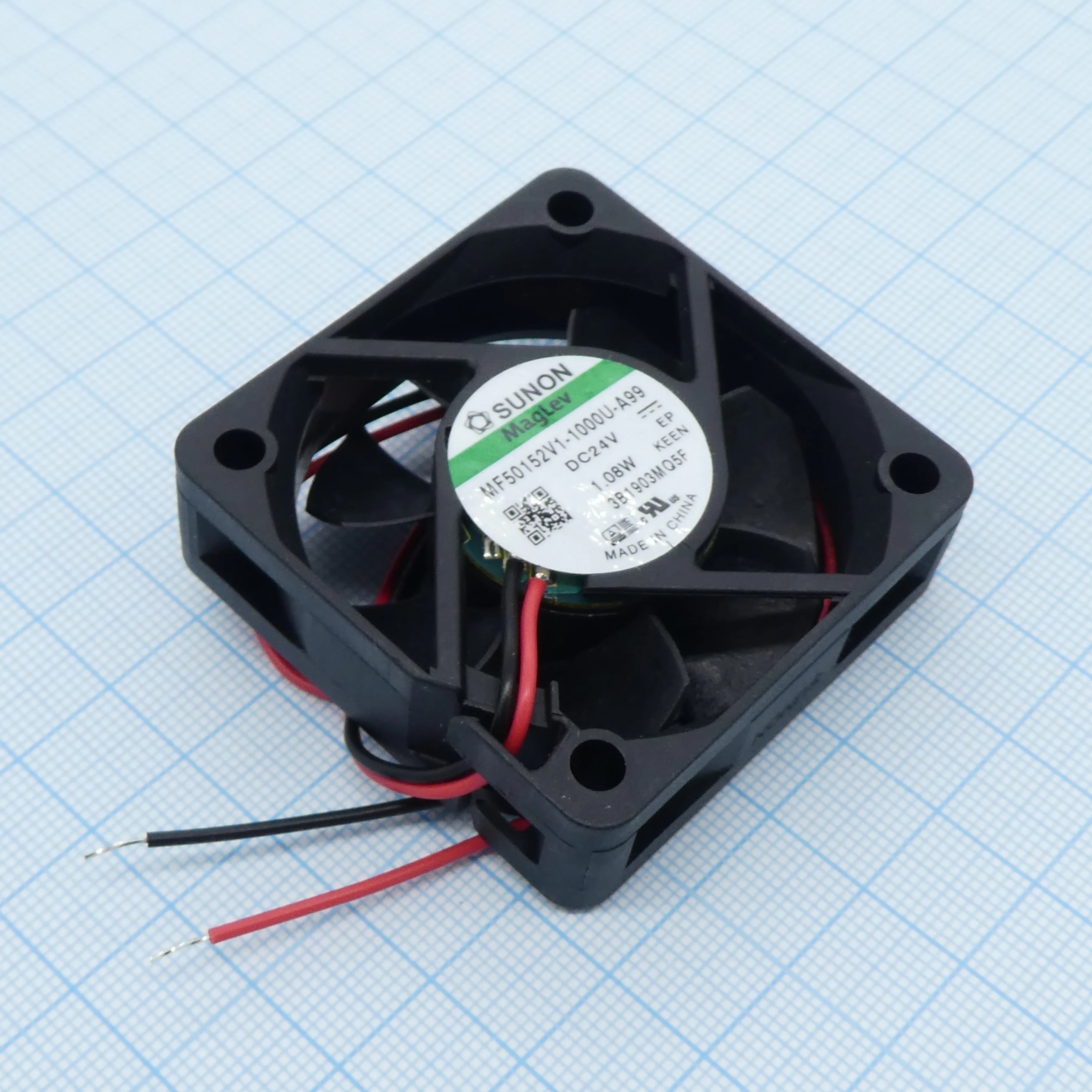 MF50152V1-1000U-A99 - Вентилятор 24В 50x15 V 6100об/мин, 28.89м3/час, 33дБ