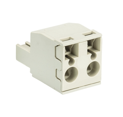 Розетка 8413 BFK / 2 TOP K OB - Розеточный разъем, угловой, на кабель, шаг 7,62 мм, 2 полюса, номинальное сечение: 2,5 мм кв., пружинная фиксация провода, 690V, 12А, без маркировки, цвет: серый, серия 8413 BFK