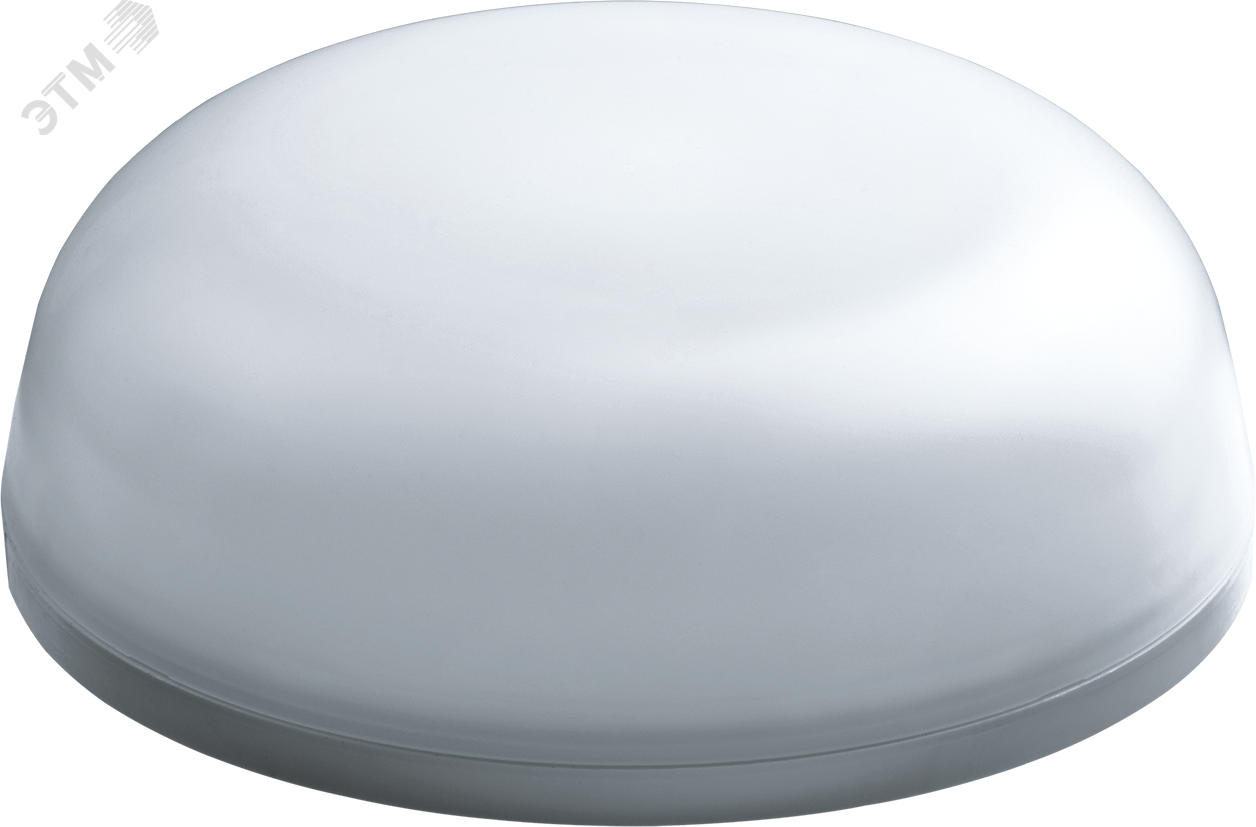 Светильник светодиодный ДБП-6w с оптико-акустическим датчиком 4000K 450Лм круглый пластиковый IP54 белый 19978