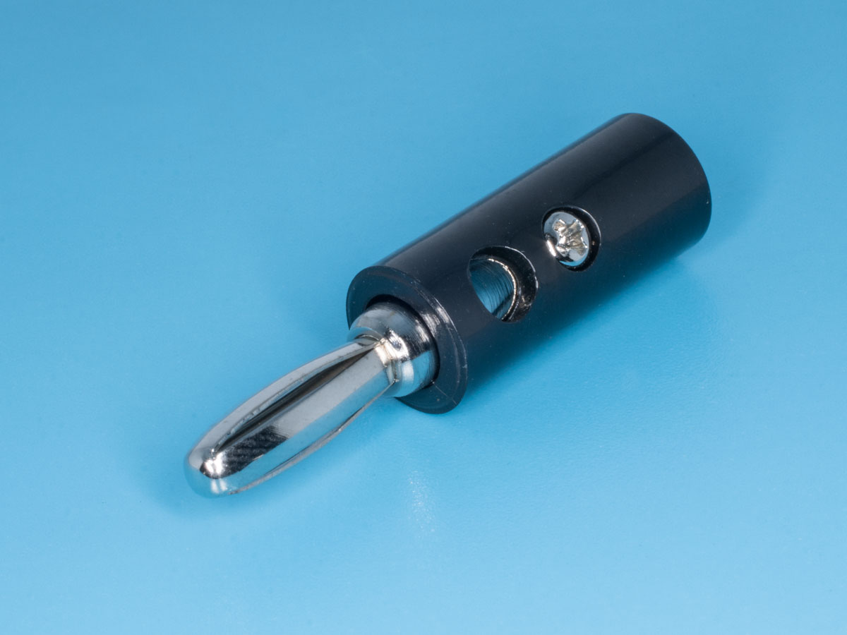 TS-1B - Вилка "Banana", тип 1, черная