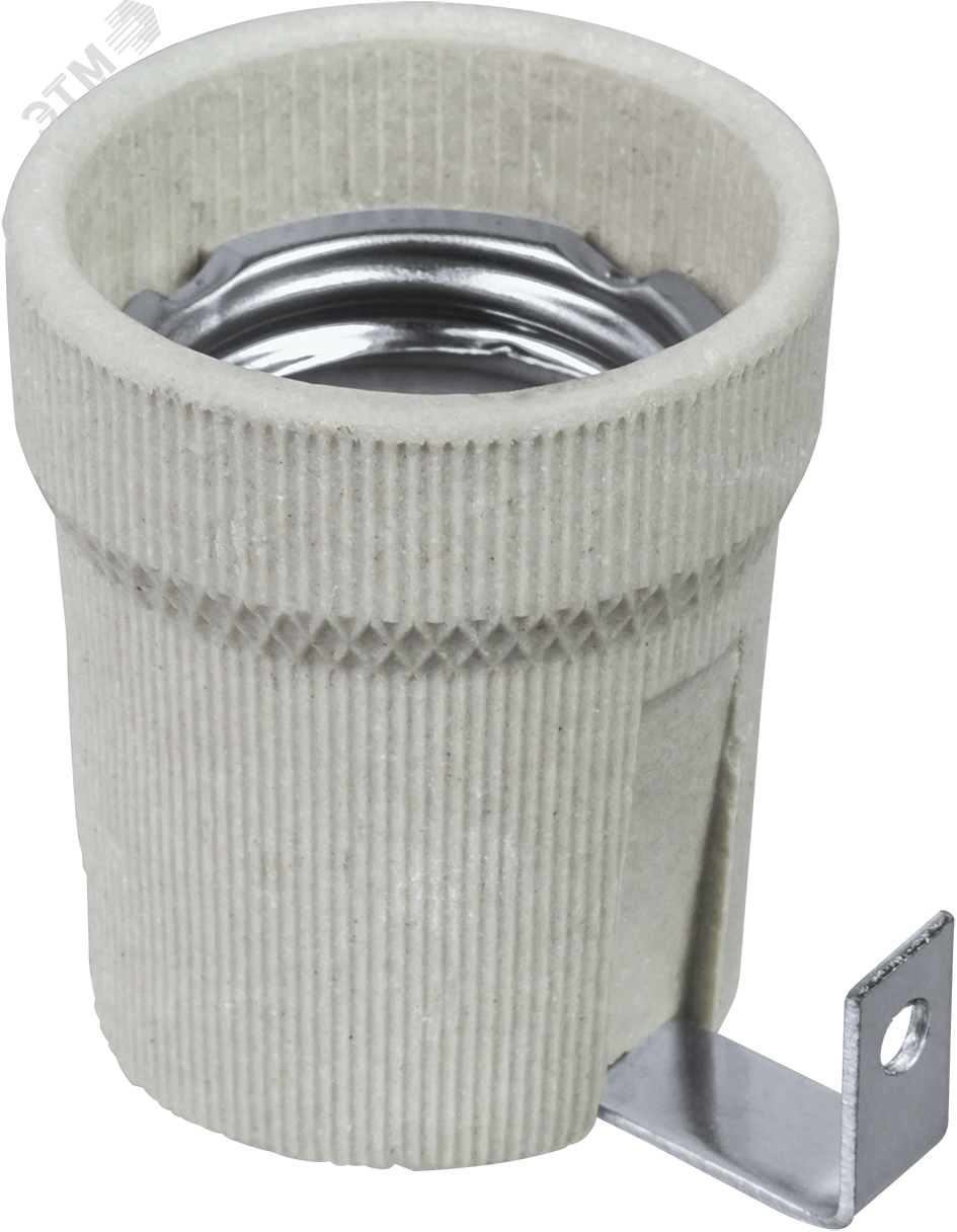 Патрон Е27 керамический с держателем 20002