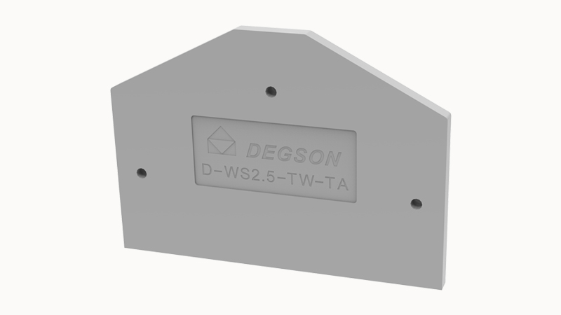 Торцевая крышка D-WS2.5-TW-TA-01P-11 - Торцевая крышка, для клемм WS2.5-TW-TA…, цвет: серый