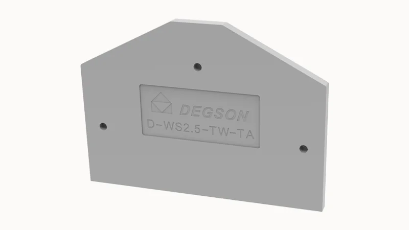 Торцевая крышка D-WS2.5-TW-TA-01P-11 - Торцевая крышка, для клемм WS2.5-TW-TA…, цвет: серый