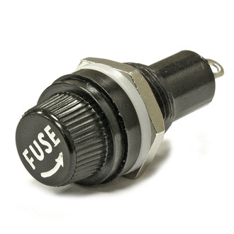 ДВП4-2 (5X20 10A 250V) - Держатель предохранителя 5*20 10a 250В импорт, огнестойкий