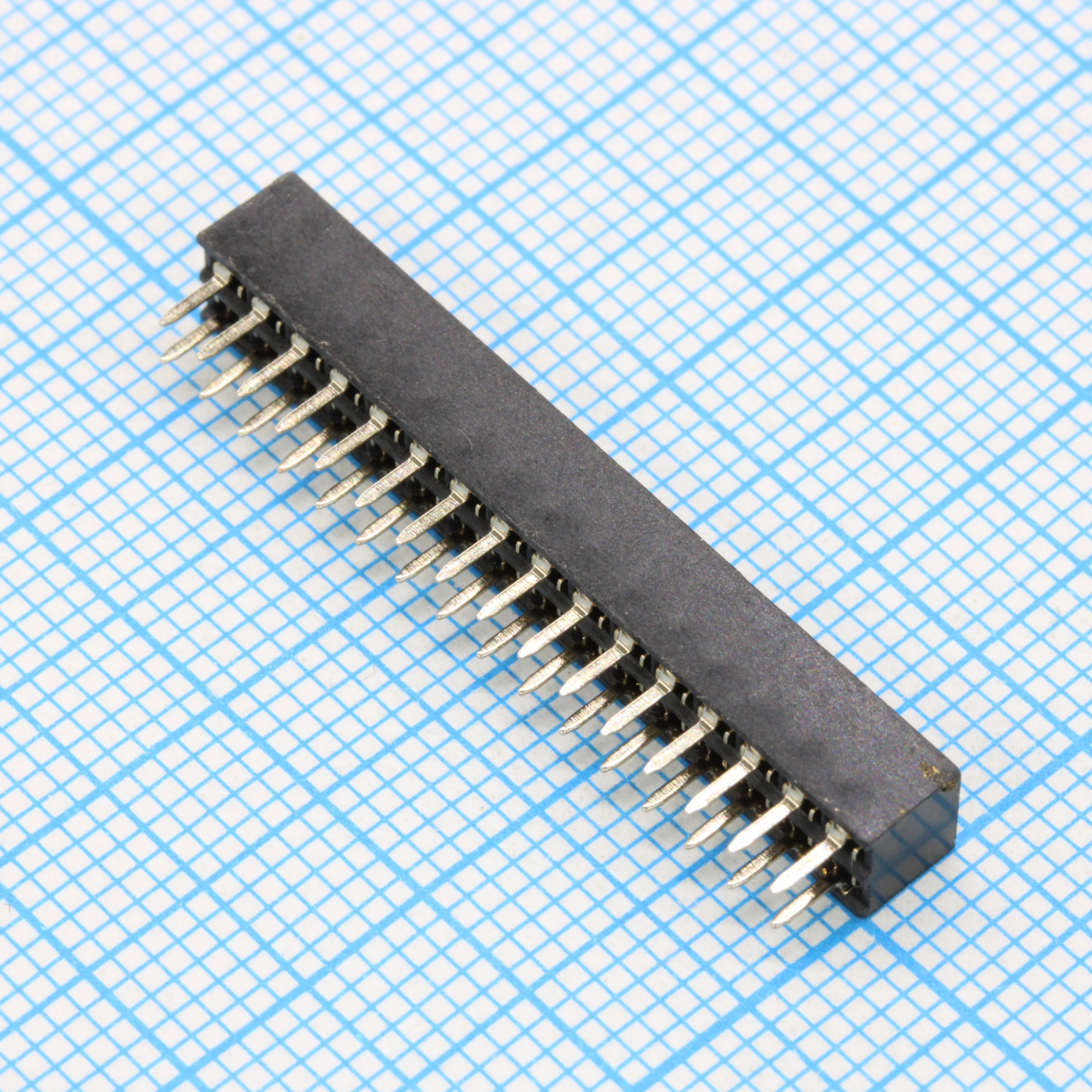 DS1026-05-2X16S8BV - Гнездо на плату 2x16 конт., шаг 2.00мм, высота 4.3мм, позолоч.