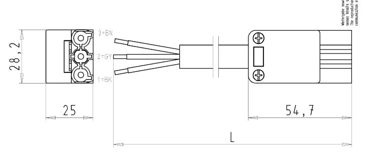 Соединитель GST18i3KS-S 15AA 30BR05 - Кабельная сборка, оконеченная вилочным разъемом GST18I3 и свободным концом, 3 полюса, длина кабеля: 3 метра, сечение жил кабеля: 3х1,5 мм.кв., номинальное напряжение: 250V, номинальный ток: 16А, цвет кабеля: черный, ц