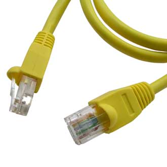 Патчкорд RJ45 1м желтый - Патчкорд RJ45 1 м, желтый