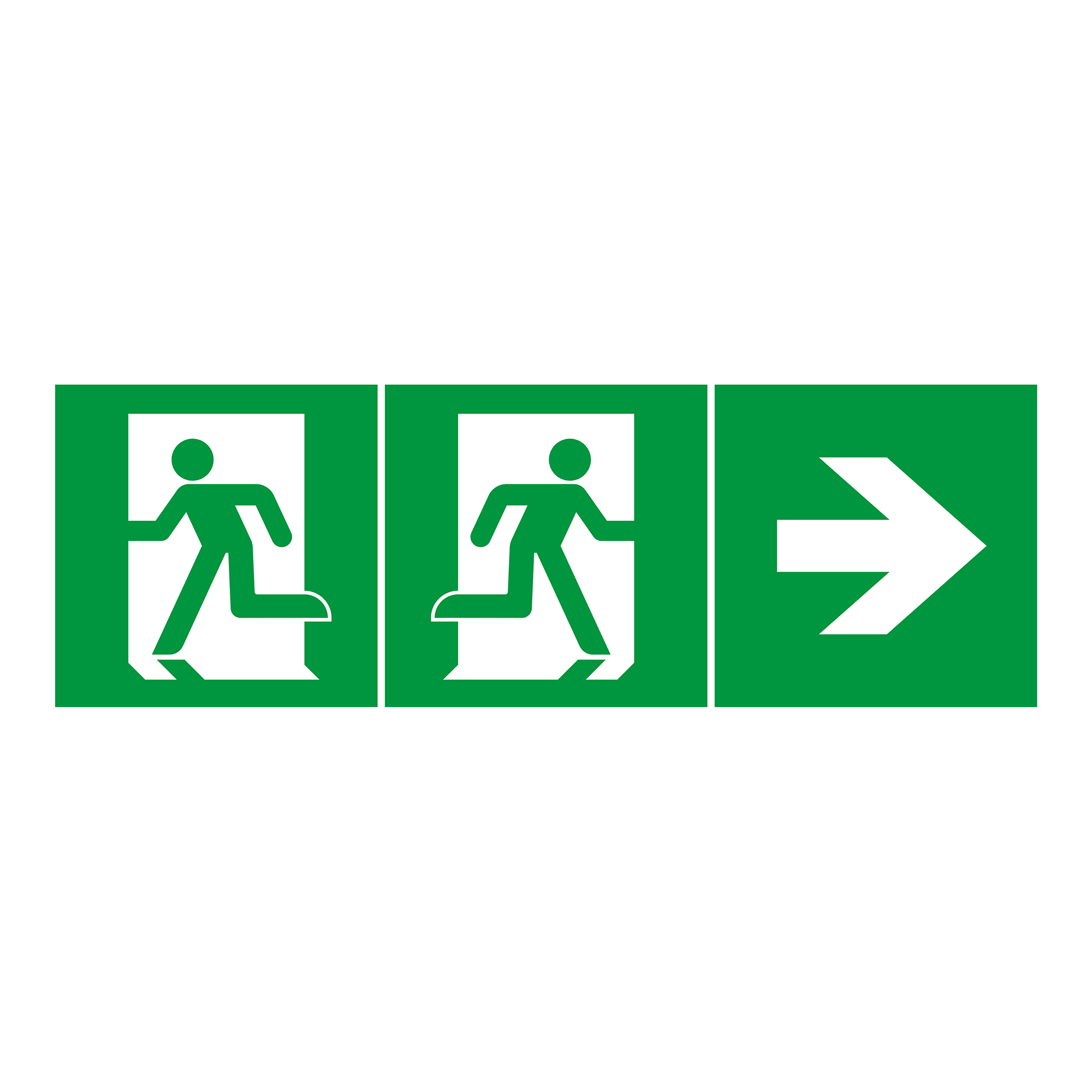 Пиктограммы EMGP-PROOF-KIT (Комплект из 3-х наклеек) 049424 - Три пиктограммы 100х100мм: "Стрелка", "Бегущий человек влево", "Бегущий человек вправо" для аварийных панелей серии EMG-PROOF. Дают возможность установки знака направления в любую сторону.