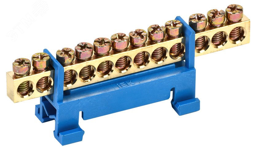 Шина нулевая на DIN-изол. "Стойка" ШНИ 6х9-12-С-С YNN10-69-12P-K07