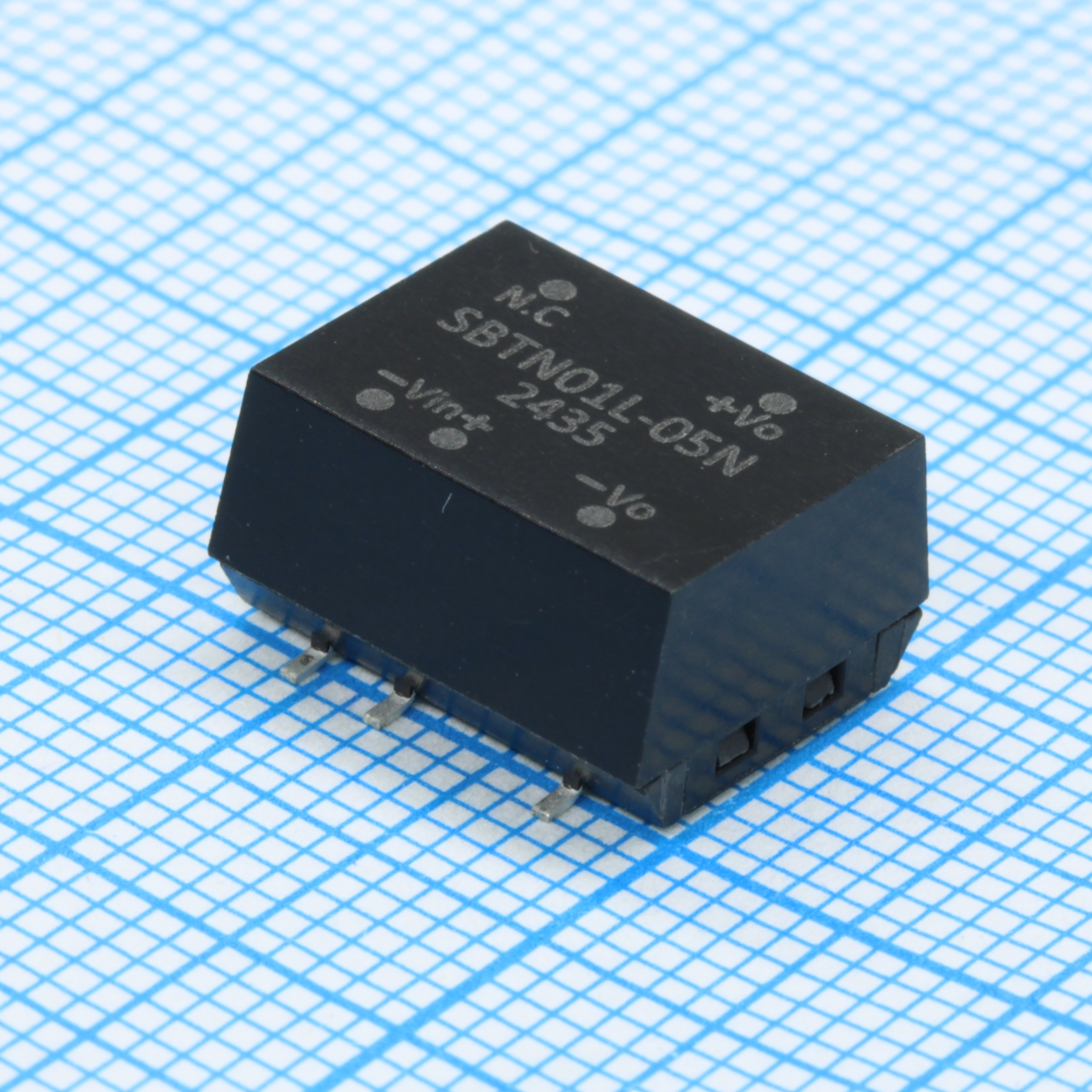 SBTN01L-05N - Преобразователь DC/DC, 1Вт, вход 4.5…5.5В, выход 5В/20…200мА, изоляция 2000В DC, SMD (12.9х10.9Х7.1мм), -40…+100°С