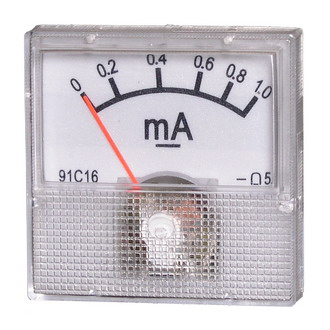 Миллиамперметр     1мА (40Х40) - Измерительная головка DCA 1mA, класс точности 5