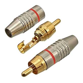 SZC-0218 / RP-213 RED - Разъём RCA SZC-0218/RP-213, красный
