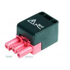 Разъем G0.000.0086.2 - Розеточный разъем на кабель диам. 7,8 - 10,3 мм, 3 полюса, винтовая фиксация, номинальные характеристики: 250V, 15A, цвет корпуса: черный, цвет контактной вставки: розовый, серия gesis GST18i3