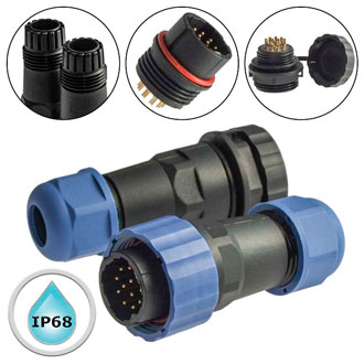 SZC21 12P-F-M - Разъём герметичный SZC21 12P-F-M, 12 контактов