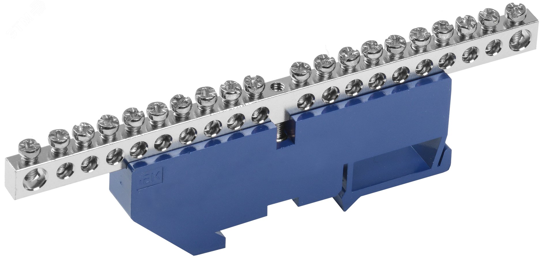 Шина N "ноль" на DIN-изол. Ni ШНИ-6х9-20-Д-С YNN10-20-D-K07-N