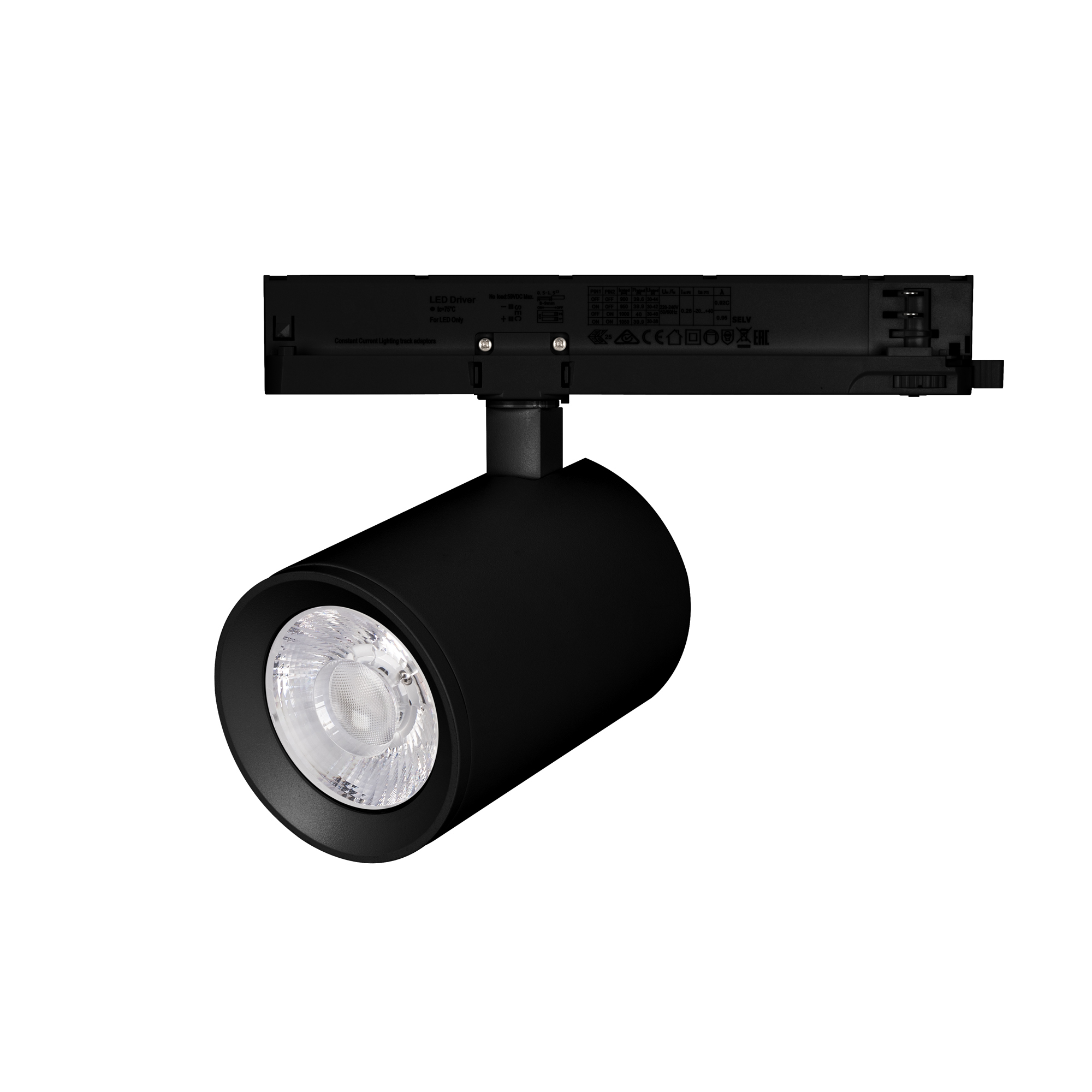 Светильник LGD-NIKA-4TR-R100-30W Day4000 (BK, 24 deg, 230V) 031172 - Светильник подвесной для треков/шин 4 провода, 30Вт. Цвет свечения БЕЛЫЙ ДНЕВНОЙ 4000K, световой поток 3000лм, угол 24°, CRI>90. Корпус круглый, металл, цвет черный, IP20. Размеры DxH O1