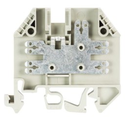 Клемма-разъем WK/5-10 S/U - Распределительная клемма, тип фиксации провода: штыревые наконечники, номинальное сечение: 4 мм кв., 20A, 800V, ширина: 6 мм, цвет: серый, тип монтажа: DIN 35