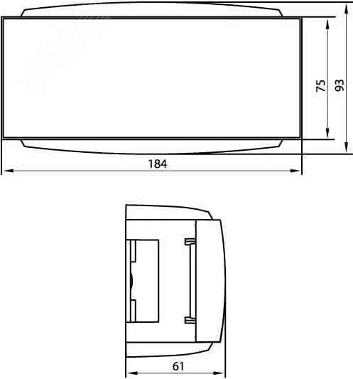 Коробка установочная под BRAVA 6мод. (для кабель-канала 70х22/90х25/TMC) 09221