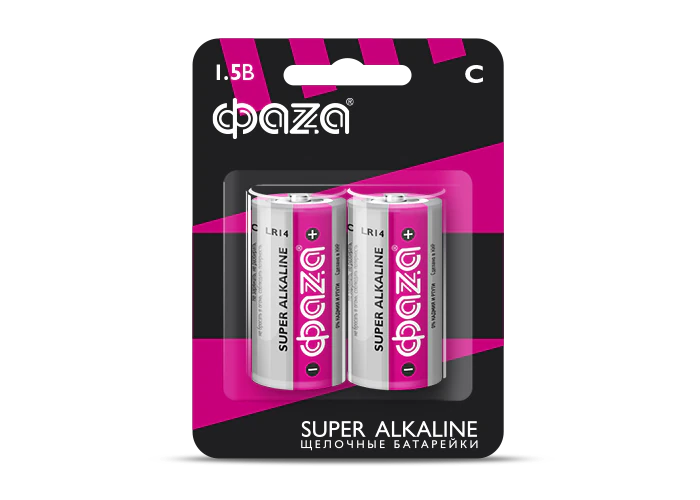 Элемент питания LR14 Super Alkaline, блистер, 2шт.