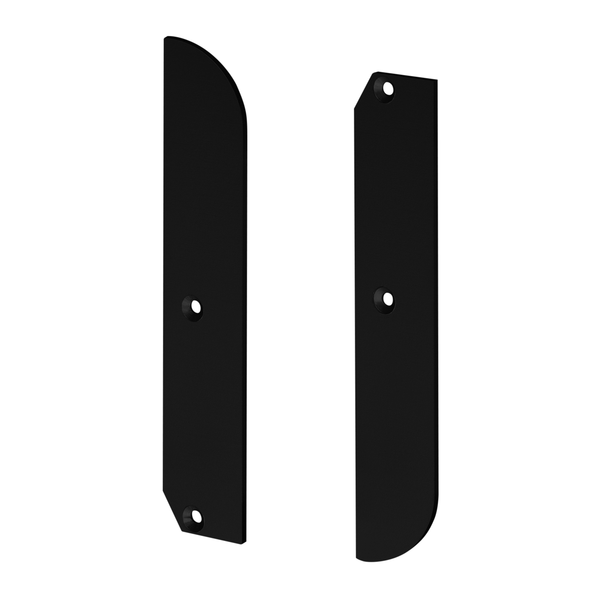 Заглушка PLINTUS-H80 BLACK 046158 - Пара заглушек для профиля PLINTUS-H80 черного цвета. Материал - металл.  В комплекте 2 шт., цена за 1 комплект.
