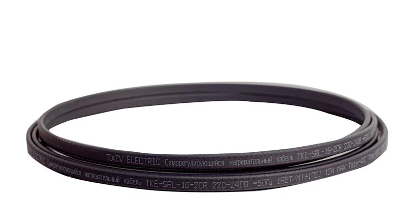 Кабель нагревательный саморег. 16Вт/м с экраном 16 AWG термопласт TKE-SRL-16-2CR