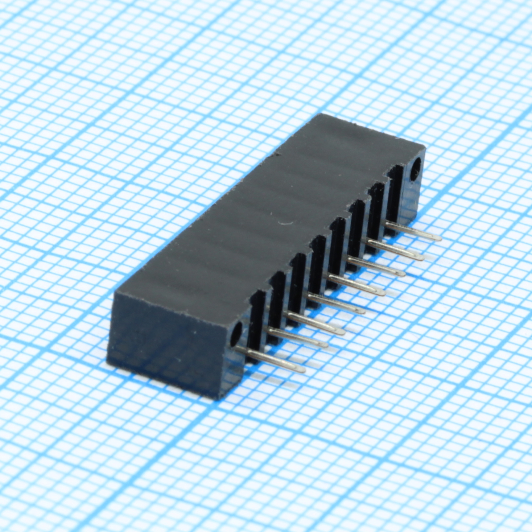 DS1020-08ST1D - FPC разъем для шлейфа на плату прямой 8pin, шаг 2.54мм