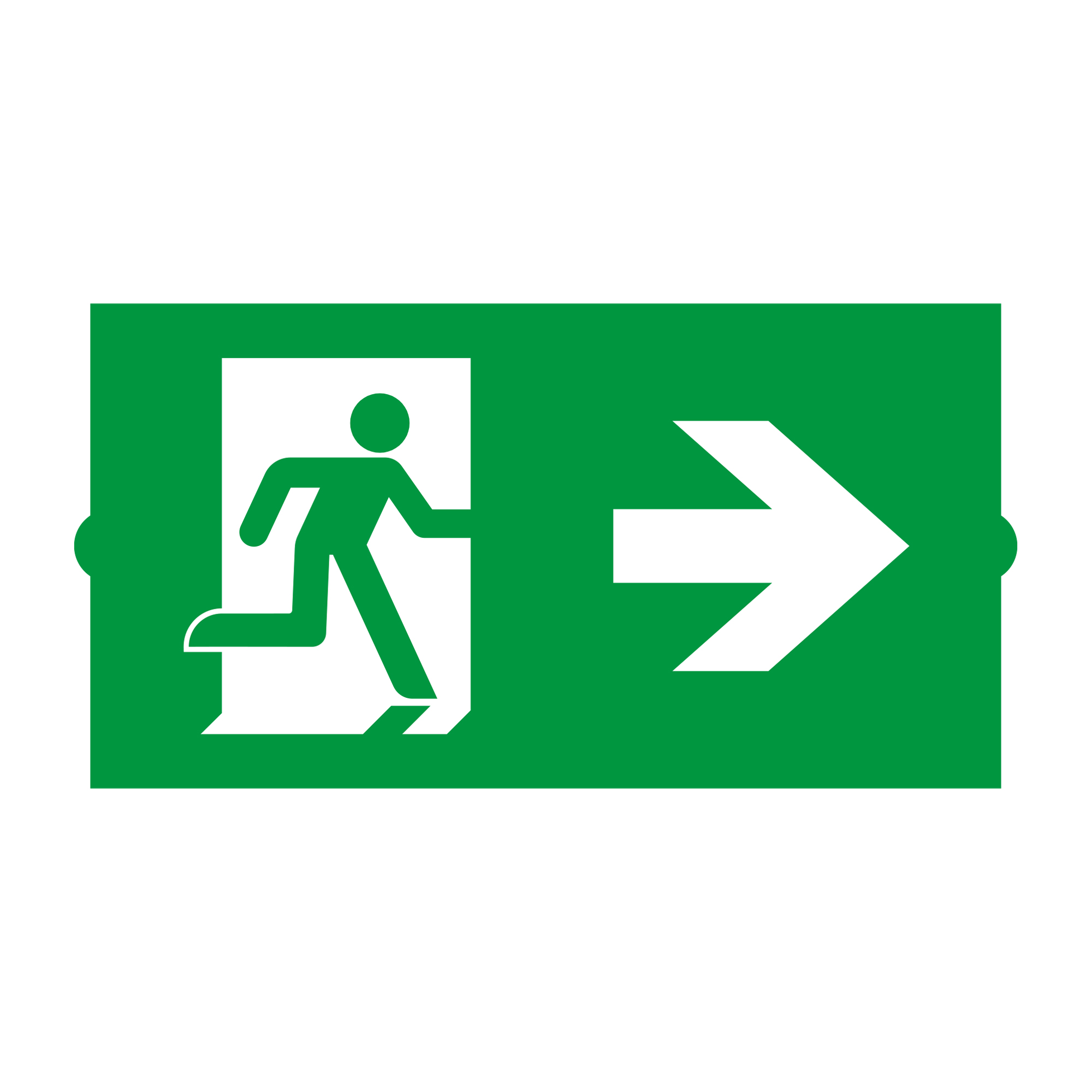 Пиктограмма EMGP-DIRECT-RIGHT (Вправо) 046667 - Пиктограмма "Стрелка вправо" для аварийных панелей серии EMG-DIRECT.  Нужно 2 пиктограммы для полной комплектации.