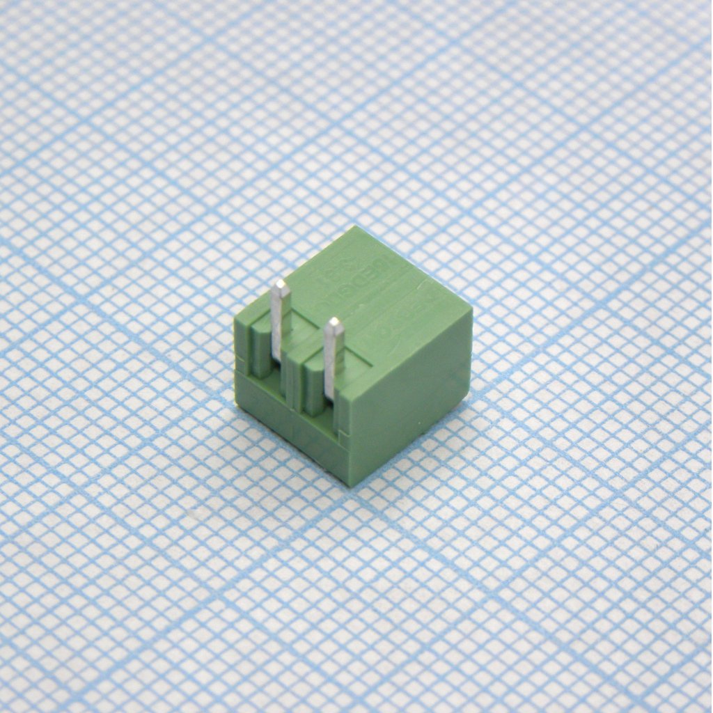 15EDGRC-3.81-02P-14-00A(H) - Разъемный клеммный блок на плату, 2 контакта. Серия 15EDGRC-3.81