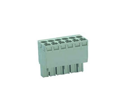 Розетка Wiecon 8113 BFK /6 TOP K WKF - Розеточный разъем, прямой, на кабель, шаг 5 мм, 6 полюсов, номинальное сечение: 2,5 мм кв., пружинная фиксация провода, 400V, 12А, с маркировкой, цвет: серый, серия 8113 BFK