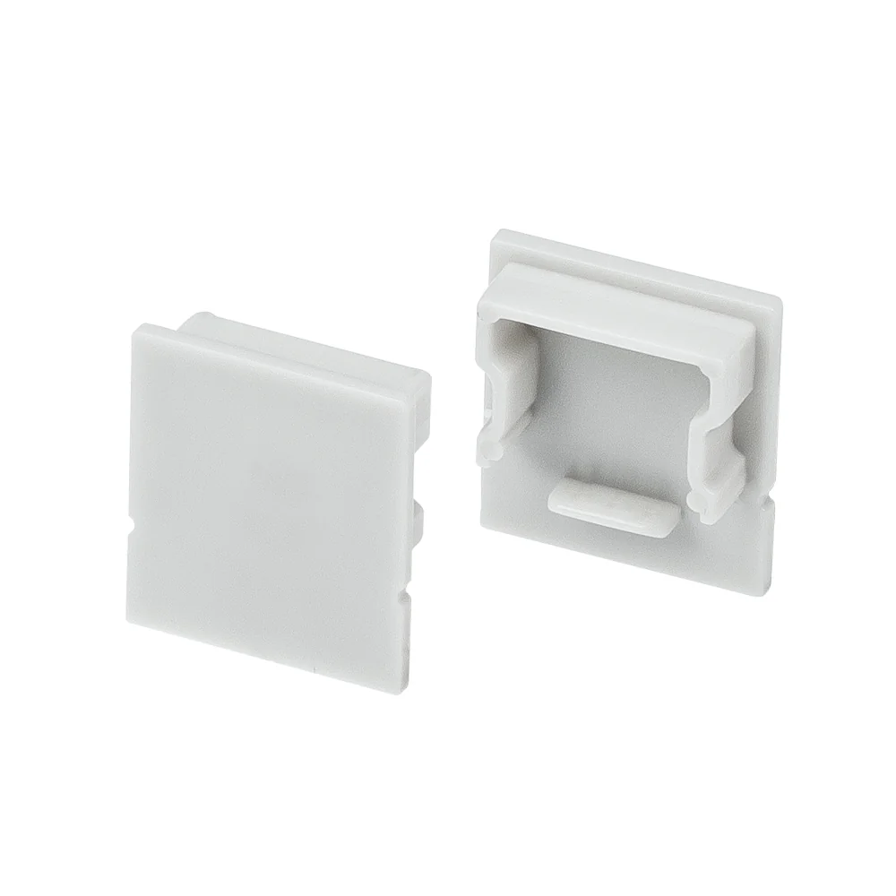 Заглушка ARH-WIDE-H20 Square глухая 018876 - Заглушка (глухая) для профиля ARH-WIDE-H20 с экраном ARH-WIDE-B-H20-2000 Square. Материал - PVC серый.