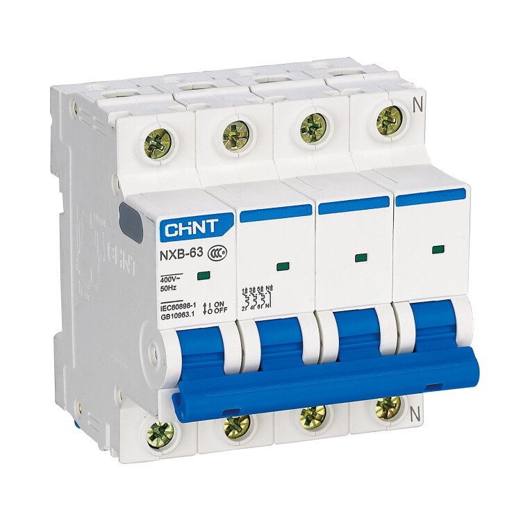 Выключатель автоматический модульный 4п C 10А 6кА NXB-63 CHINT 814247