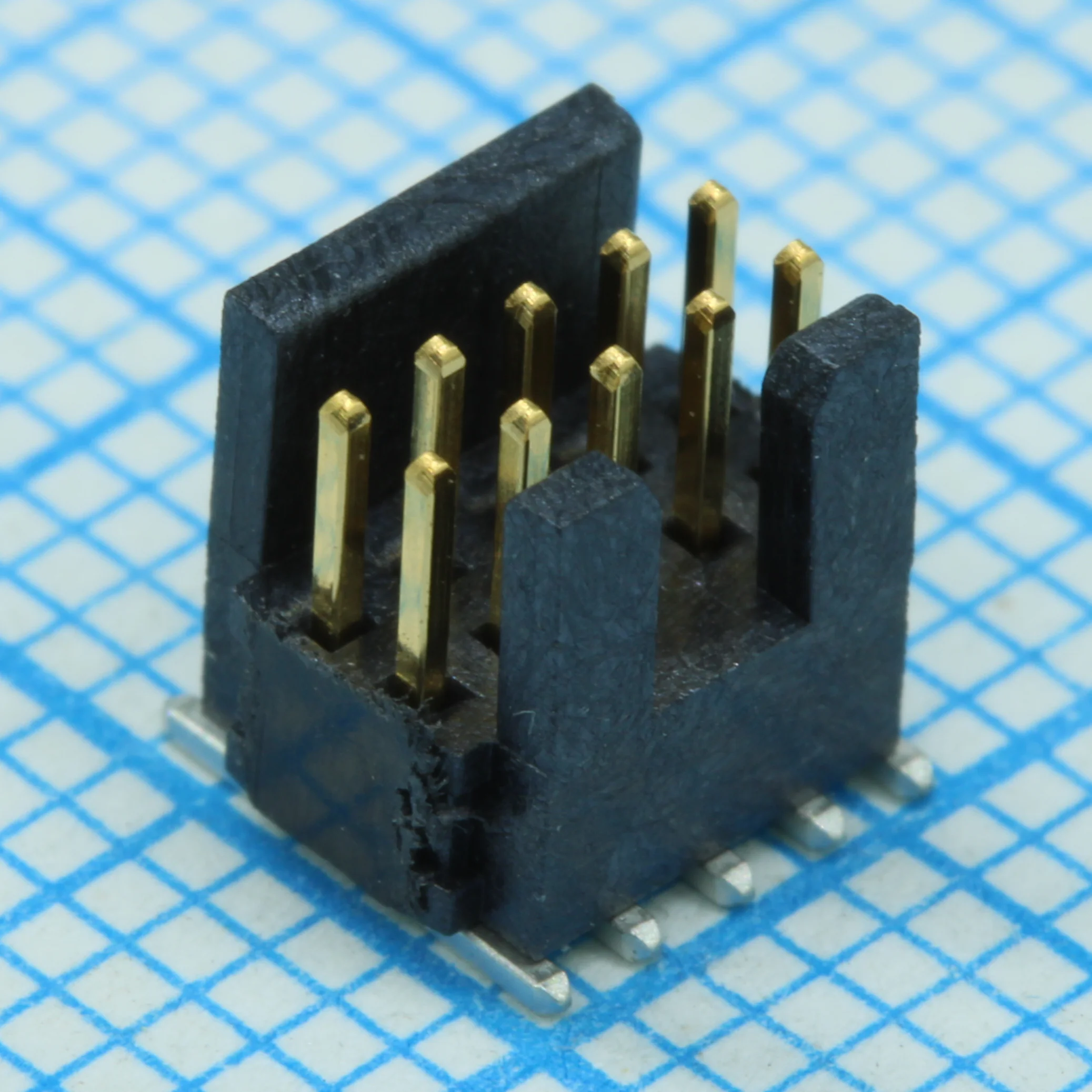 FTSH-105-01-L-DV-K - Разъем на плату HDR 10 контактов шаг 1.27мм SMD туба