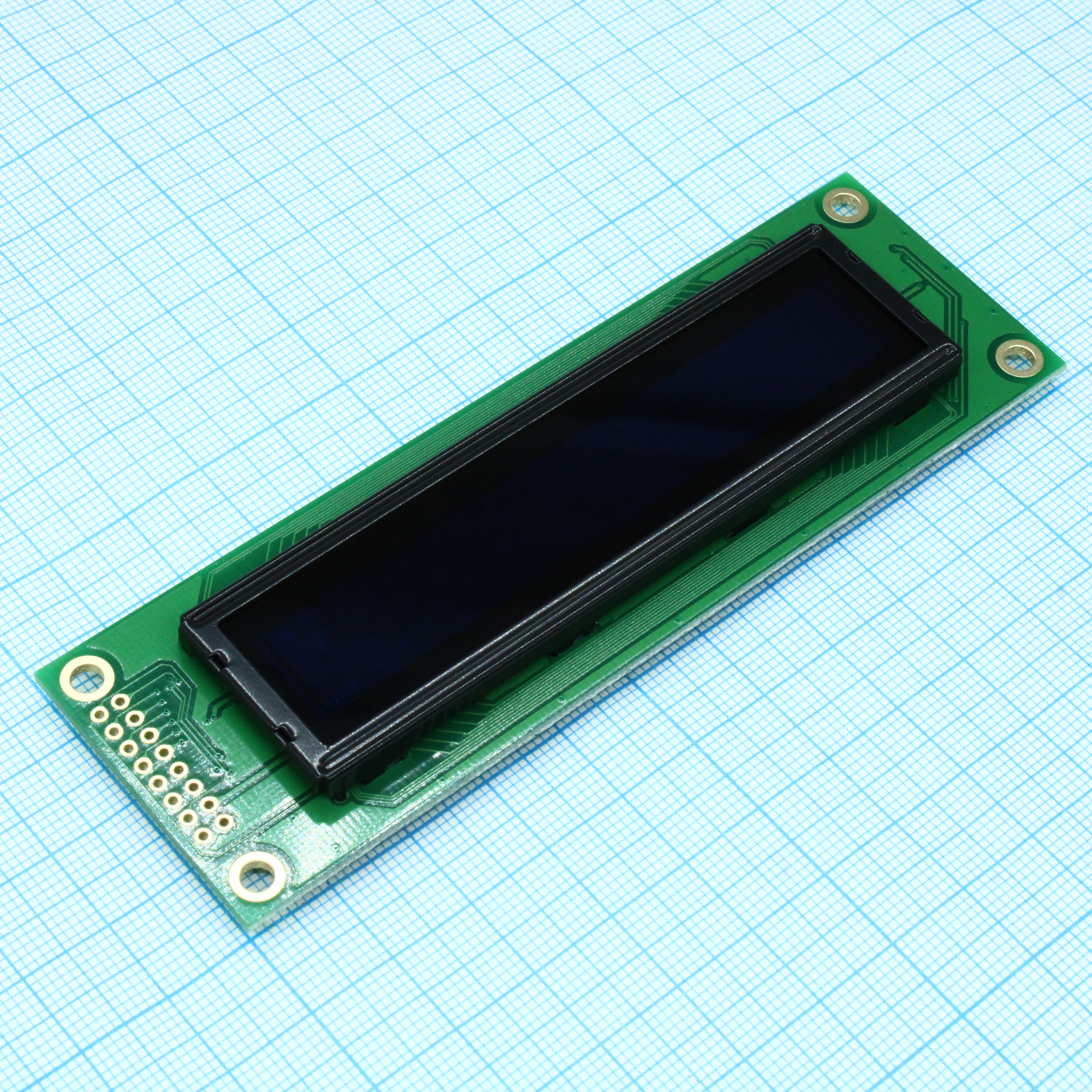 WEH002002AGPP5N00100 - OLED символьный 20х2 (2002A), зеленый, 8-битный паралл. интерфейс 6800, VDD = 3.0 ... 5.3 В, -40...+80С WS0010-TX