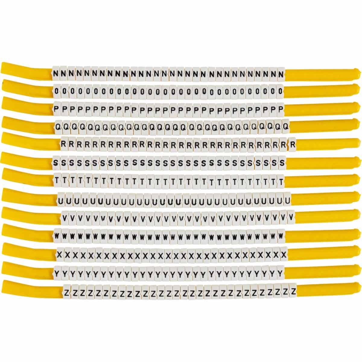 brd133340 - SCNC-18-N-Z клипсы белые, 300шт/упак, для провода 4,6-5,9мм диаметра, легенда N-Z