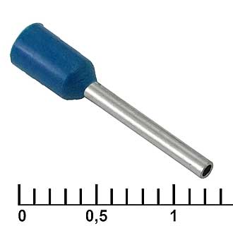 DN00510 BLUE (1X10MM) - Наконечник на кабель DN00510, синий, 1x10 мм