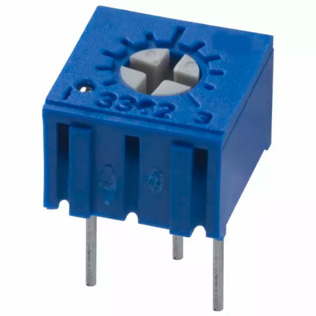 TSR-3362P-502R - Потенциометр однооборотный керметный 5кОм 0.5Вт ±10% (6.6 X 6.99 X 4.7мм)
