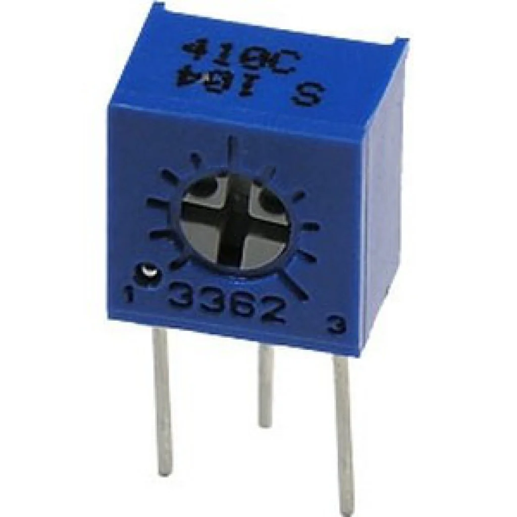TSR-3362S-101R - Потенциометр однооборотный керметный 100Ом 0.5Вт ±10% (6.6 X 4.7 X 6.99мм)