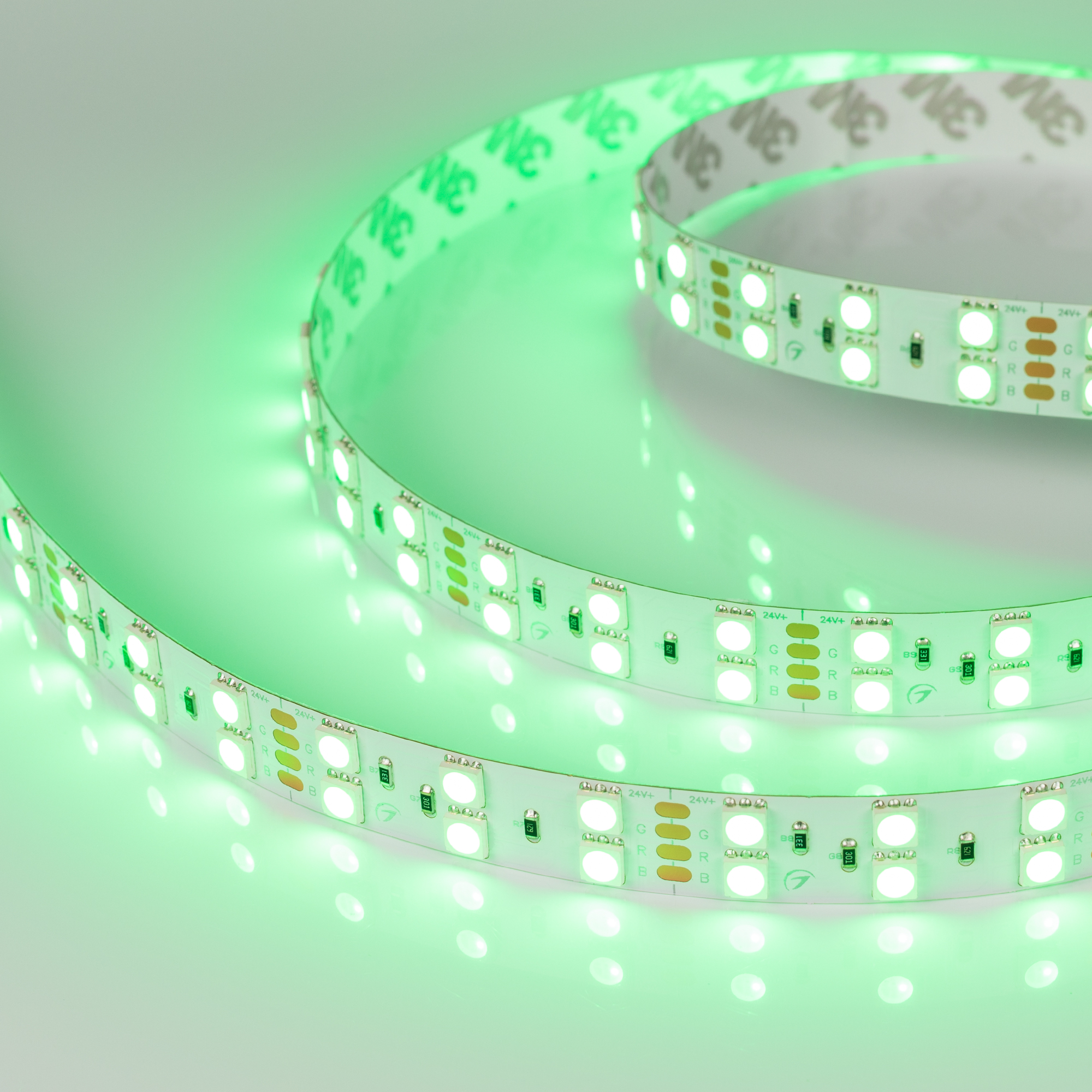 Лента RT-B120-15mm 24V RGB (28.8 W/m, IP20, 5060, 5m) 011205(2) - Светодиодная широкая лента RT-B120, открытая. Светодиоды 5060, 120 шт/м (600 шт на 5 м), белая плата, ширина 15 мм, скотч 3M. Цвет RGB, угол 120°. Питание 24V, мощность 28.8 Вт/м (144 Вт на