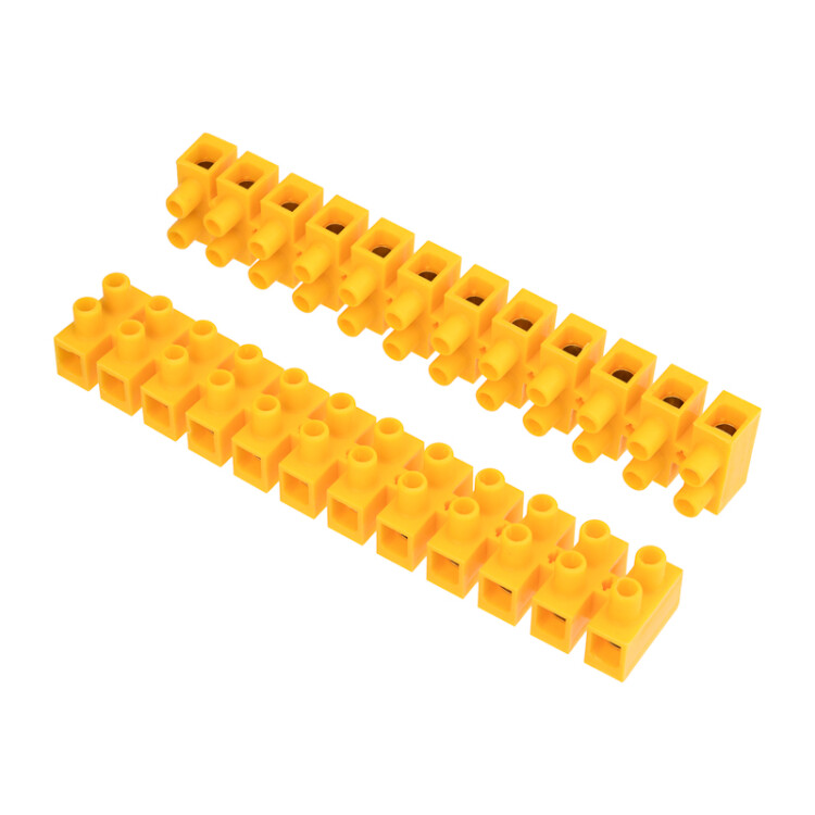 Клеммная винтовая колодка KВ-25 10-25, ток 60 A, полипропилен желтый (10 шт./уп.) 07-5025-3