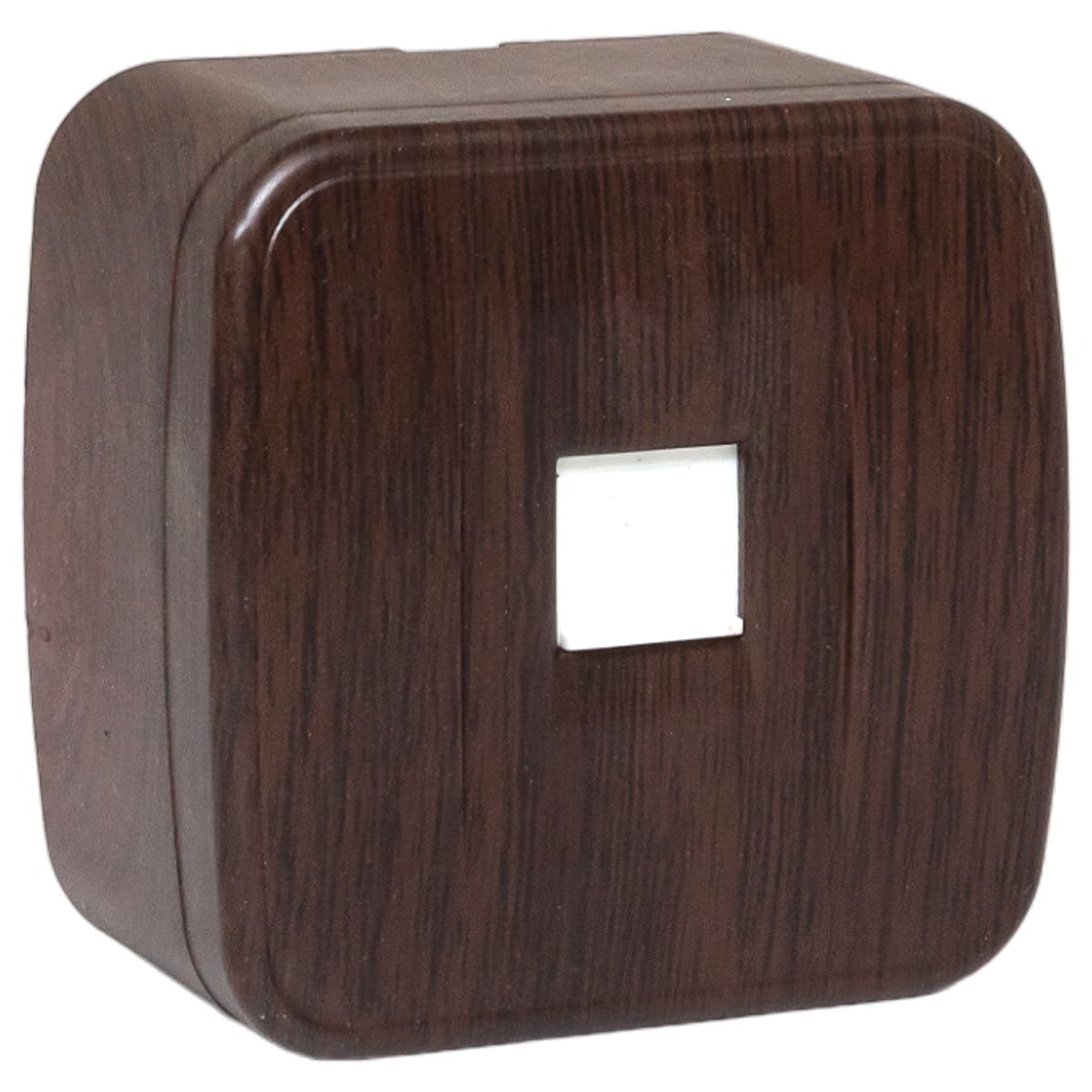 Розетка RJ-45 1-местная ОП Минск, 1А, 120В, т-мное дерево EKF