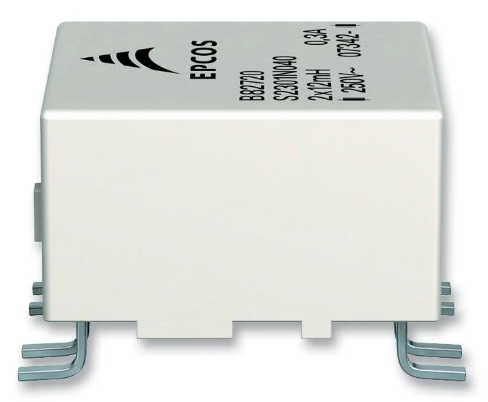 B82720S2301N042 - Дроссель синфазный сдвоенный 22000мГн 10кГц 0.3A 1.5Ом по постоянному току для поверхностного монтажа автомобильного применения лента на катушке