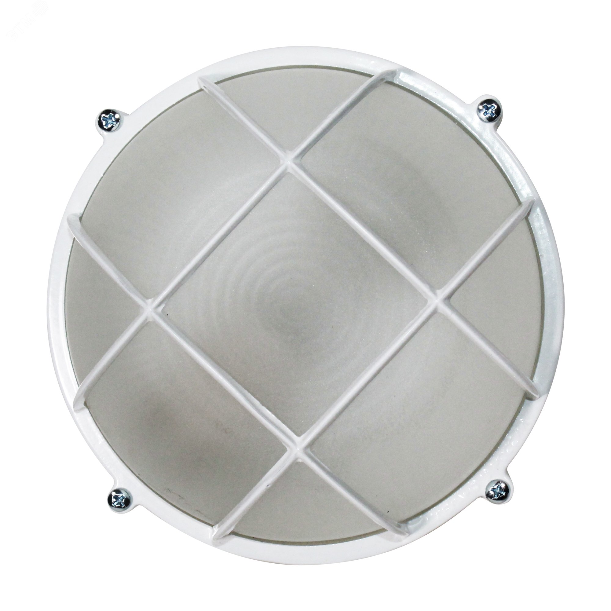 Светильник "Банник" 1302 НПП 03-60-014 1х60Вт E27 IP65 круг малый корпус с решеткой бел. 1005500936