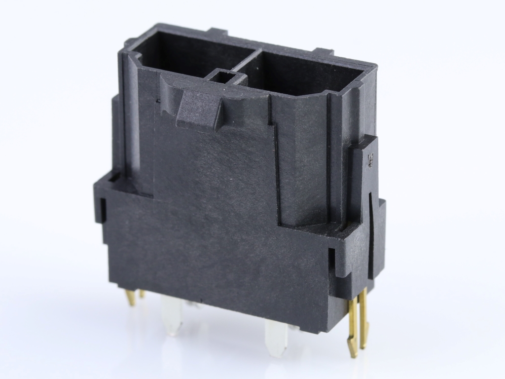 428192214 - Соединитель HDR 2 контакта шаг 10мм монтаж в отверстие 2 терминала 1 порт лоток