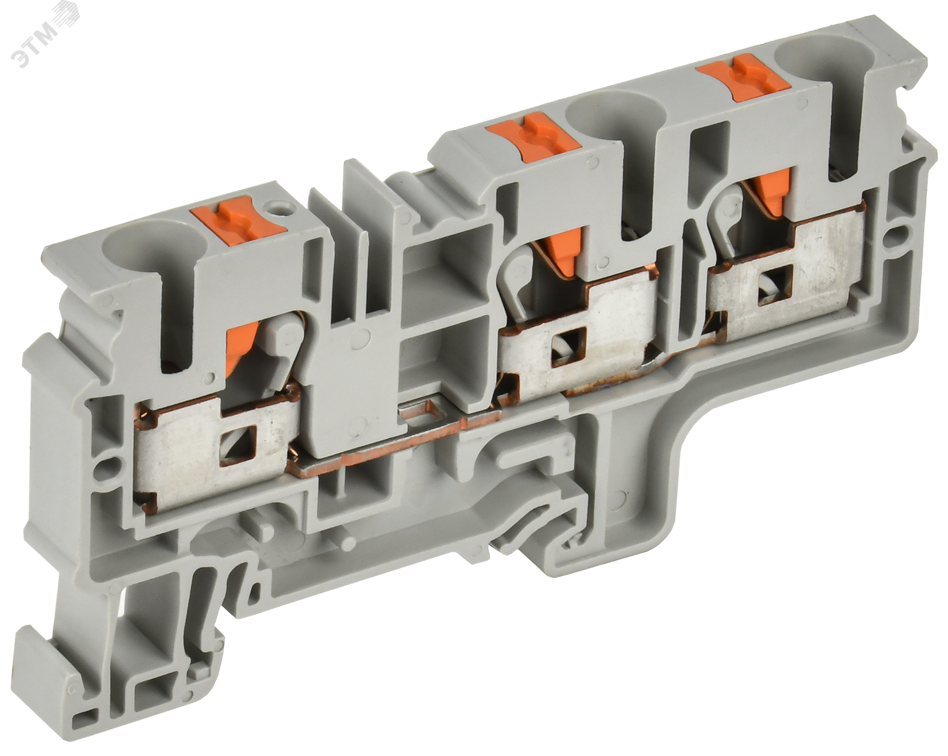Колодка клеммная CP-MC 3 вывода 10мм2 серая YCT22-00-3-K03-010