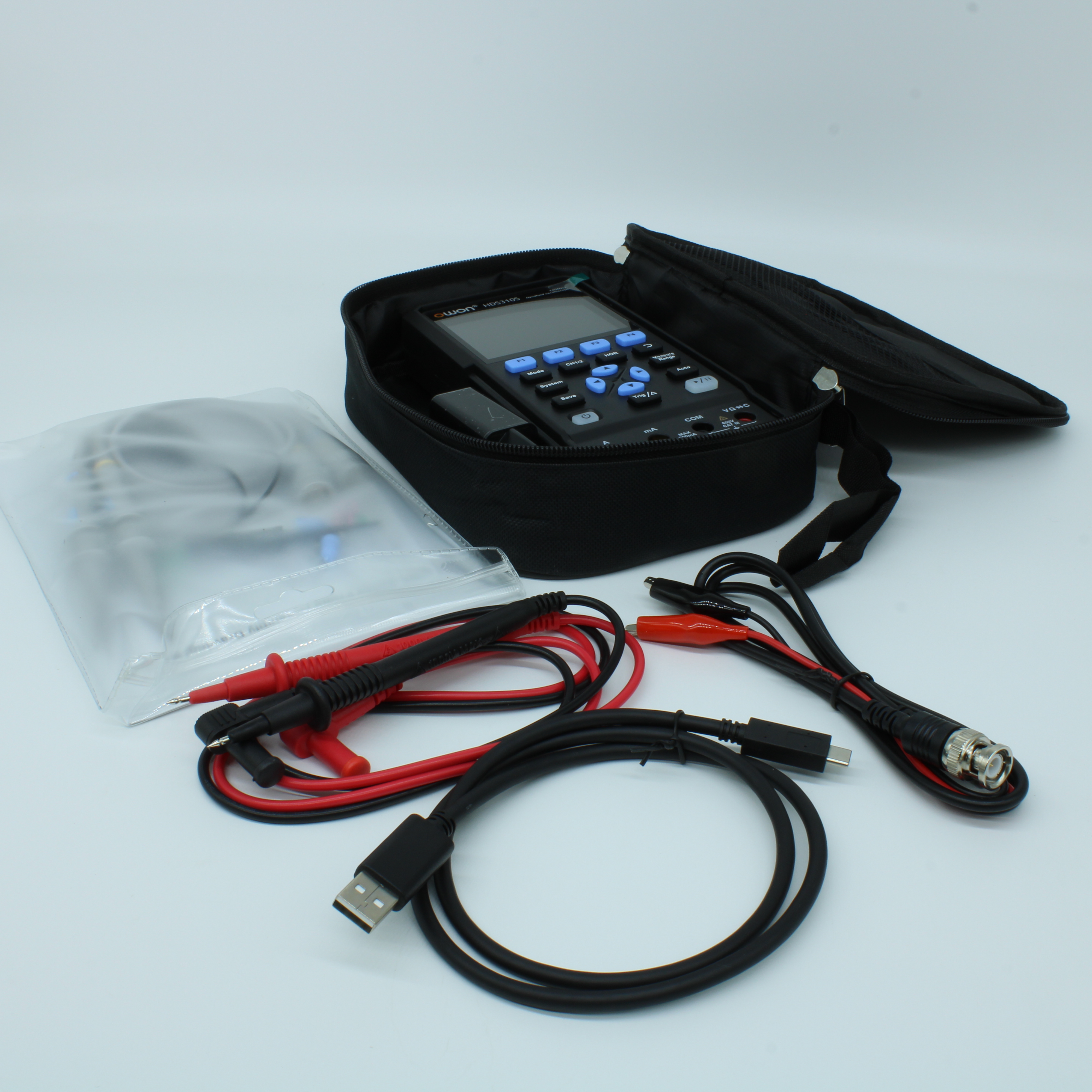 HDS310S - Портативный 2-х канальный осциллограф 100 МГц с генератором и русским интерфейсом