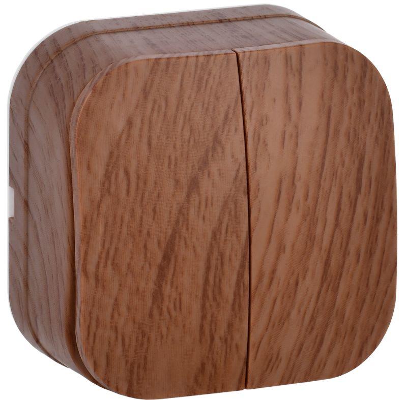 Выключатель 2-кл. ОП GLORY 10А ВС20-2-0-ХД дуб EVH20-K24-10