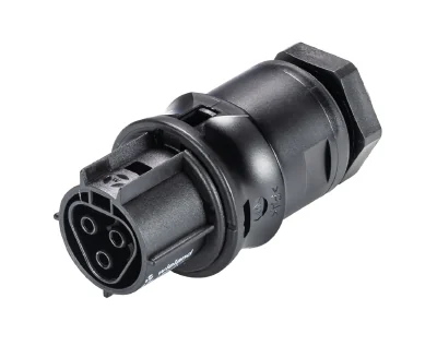 Разъем RST20i3 96.031.2053.1 - Розеточный разъем в панель, М20, IP68(69k), 3 полюса, пружинная фиксация провода, номинальные характеристики: 250V+РЕ, 20A, цвет: черный, серия RST Classic