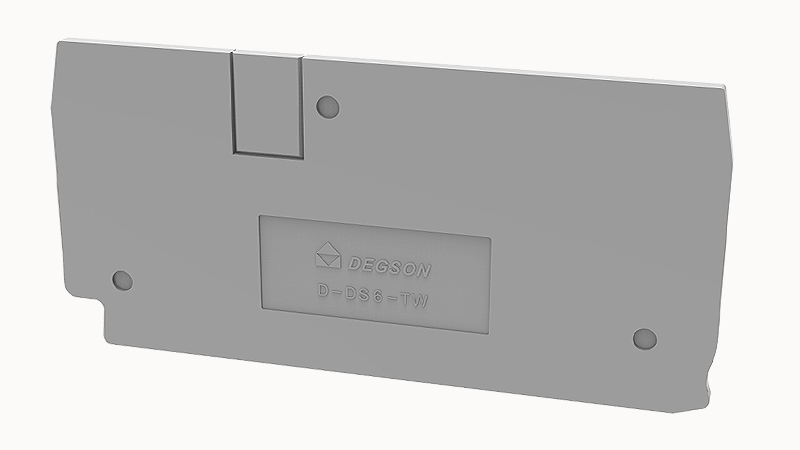 Торцевая крышка D-DS6-TW-01P-11 - Торцевая крышка, для клемм DS6-TW..., цвет: серый